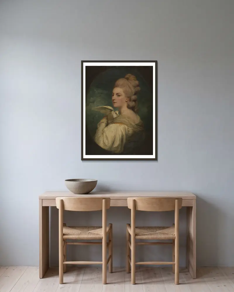 Mrs Mary Nesbitt, Sir Joshua Reynolds v rámu na stěně