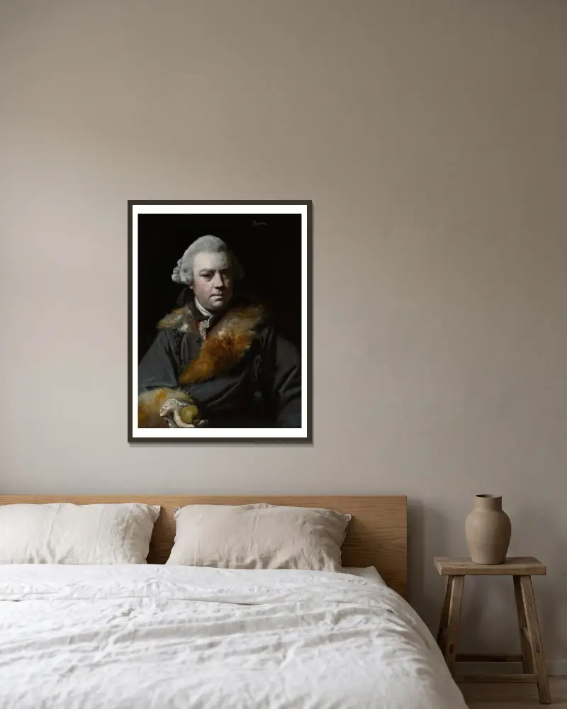 Porträtt av Thomas Bowlby av Sir Joshua Reynolds inramad på en vägg