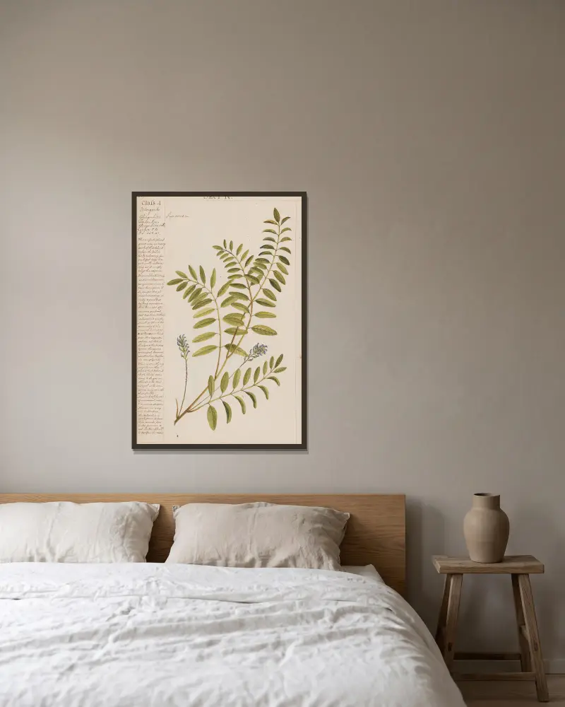 Lakritz von Joshua Webster gerahmt an einer Wand
