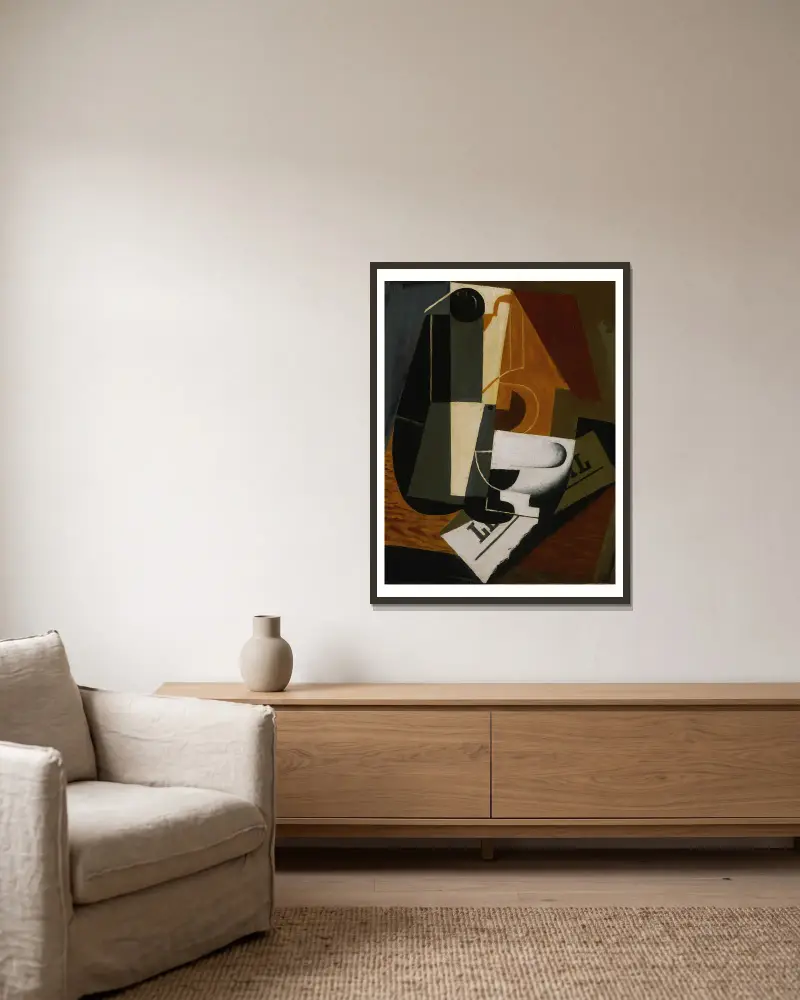 Coffeepot av Juan Gris inramad på en vägg
