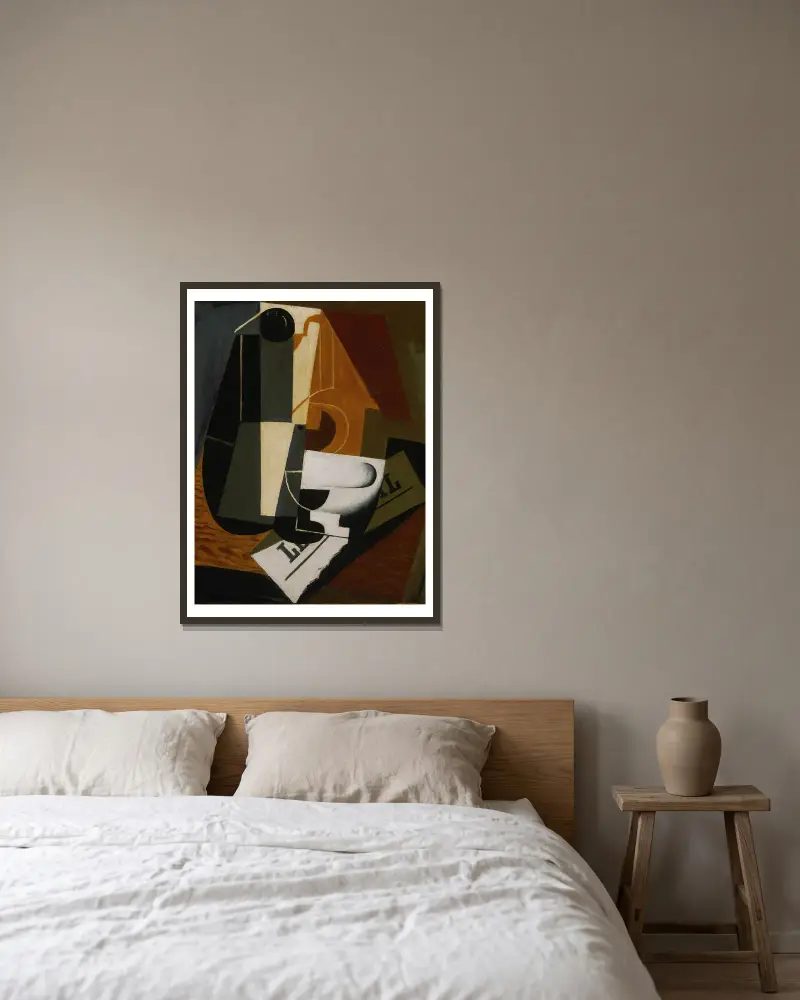 Coffeepot av Juan Gris inramad på en vägg