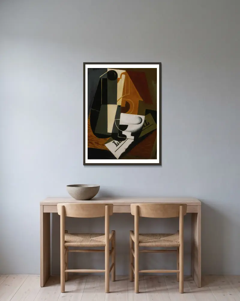 Coffeepot av Juan Gris inramad på en vägg
