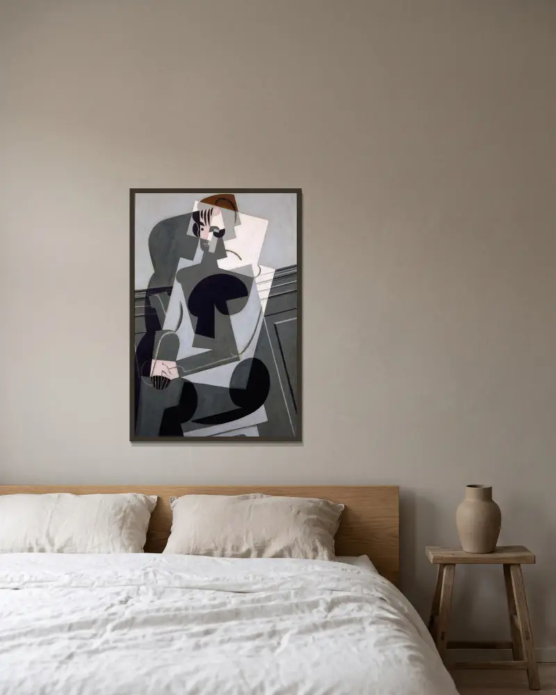 Bildnis Josette Gris von Juan Gris gerahmt an einer Wand