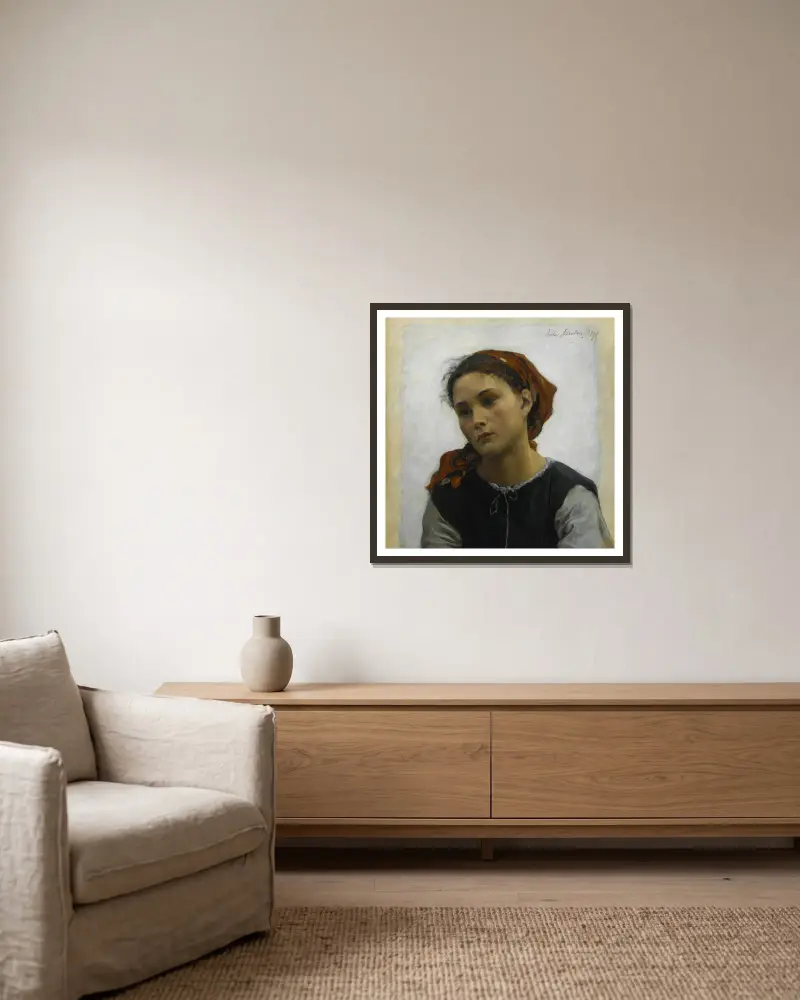Innocente, Jules Breton w ramie na ścianie
