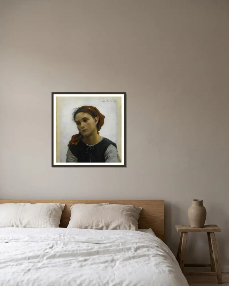 Innocente, Jules Breton w ramie na ścianie