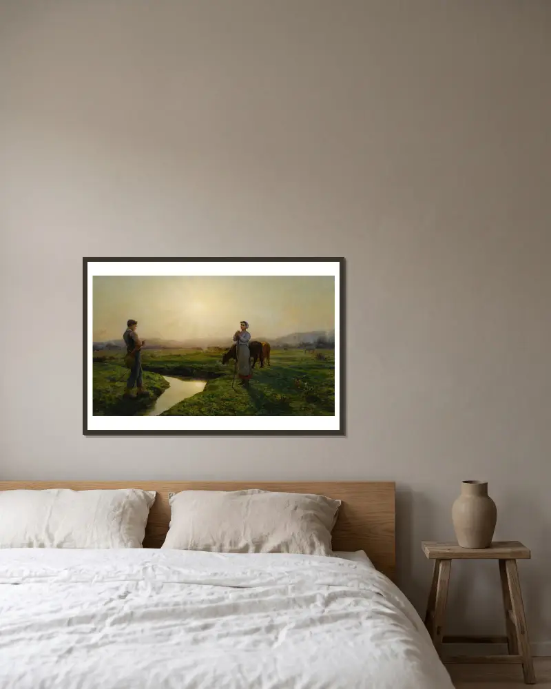 Jitro, Jules Breton v rámu na stěně