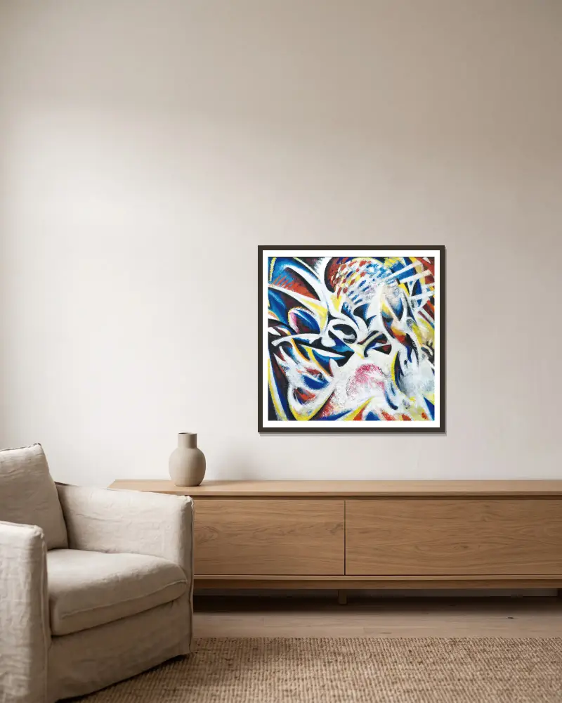 Ohne Titel, 1914 von Jules Schmalzigaug gerahmt an einer Wand