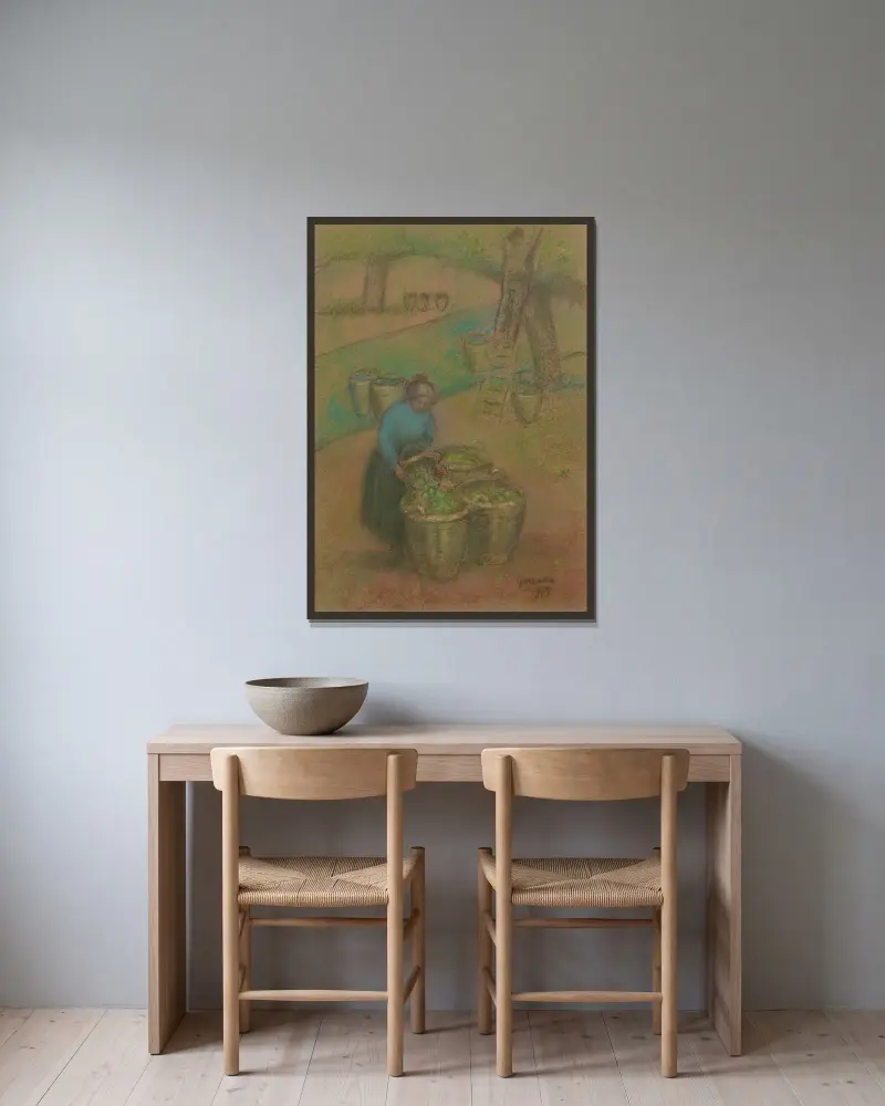 The Apple Basket av Julio González inramad på en vägg