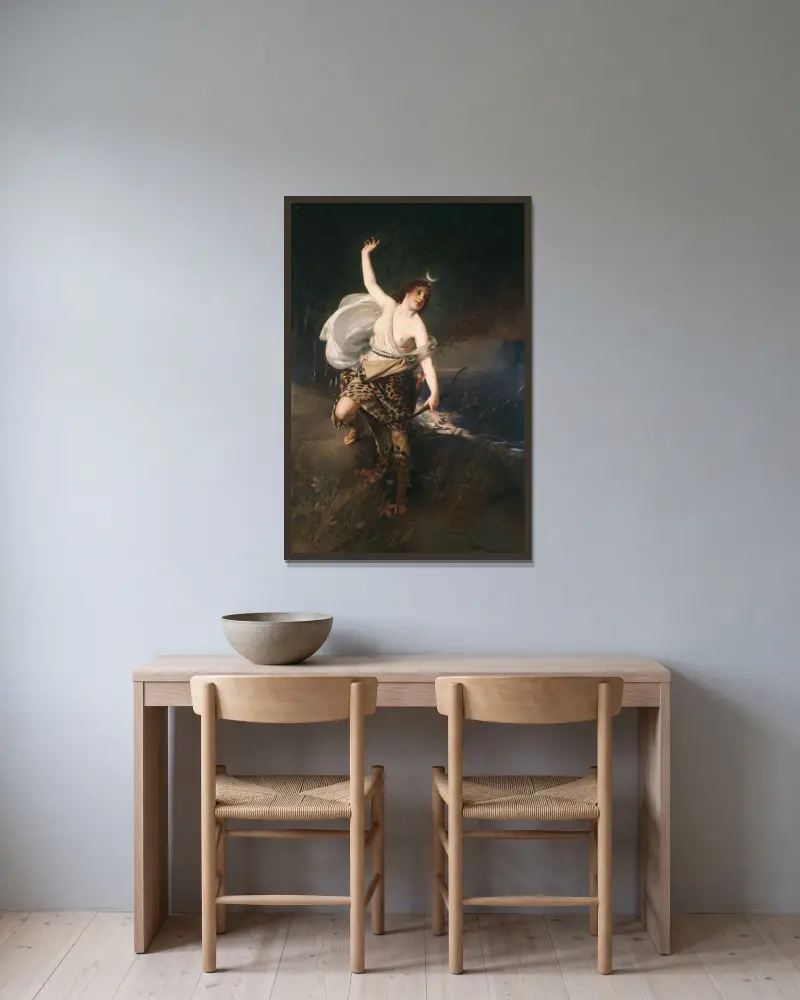 Diana, Julius Kronberg w ramie na ścianie