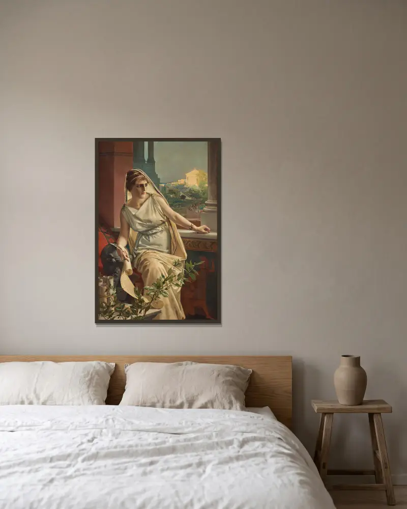 Hypatia, Julius Kronberg w ramie na ścianie