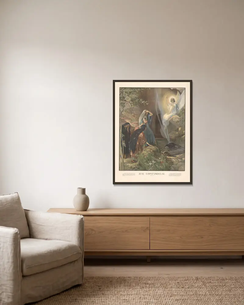 Ježíšovo zmrtvýchvstání, Julius Kronberg v rámu na stěně