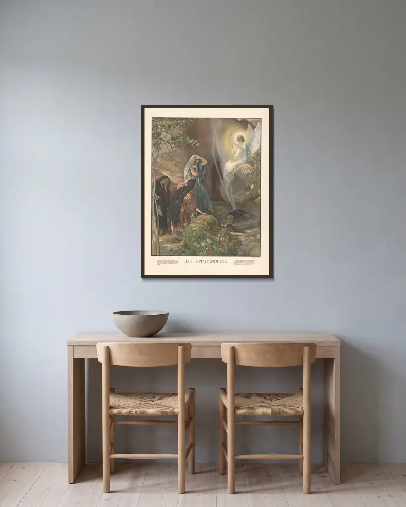Ježíšovo zmrtvýchvstání, Julius Kronberg v rámu na stěně