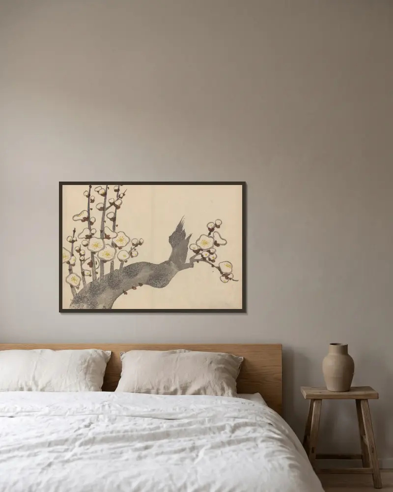 Kōrin gafu – Hōchū Pl. 01 von Ogata Kōrin gerahmt an einer Wand
