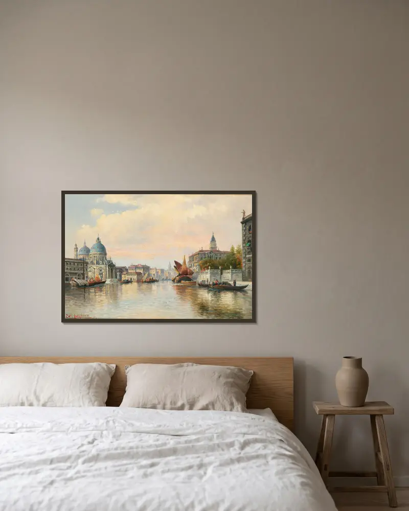 Aus Venedig von Karl Kaufmann gerahmt an einer Wand