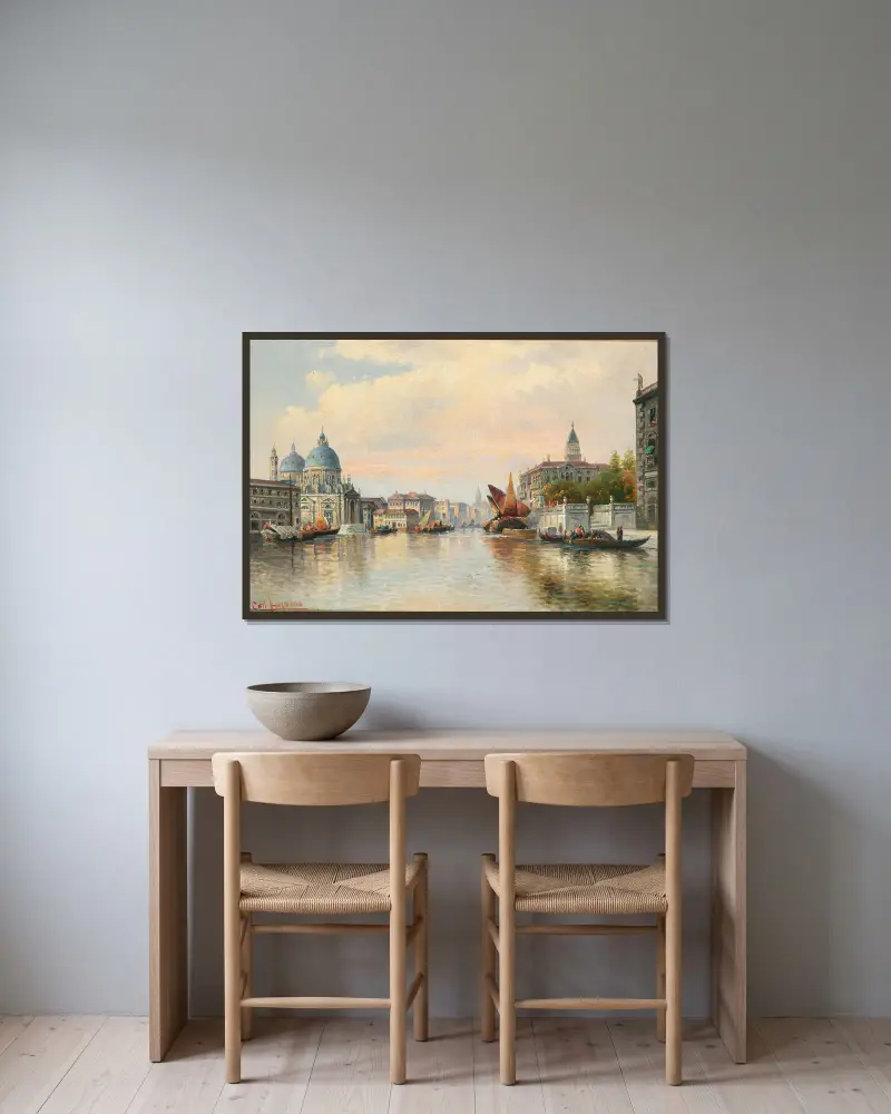 Aus Venedig von Karl Kaufmann gerahmt an einer Wand