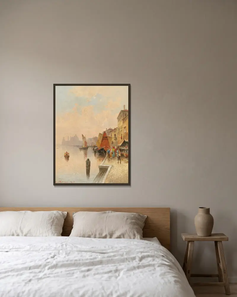 La Giudecca, Venice av Karl Kaufmann inramad på en vägg