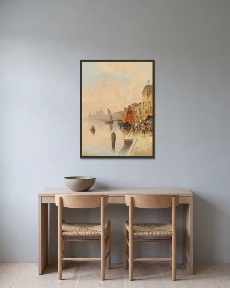 La Giudecca, Venice av Karl Kaufmann inramad på en vägg