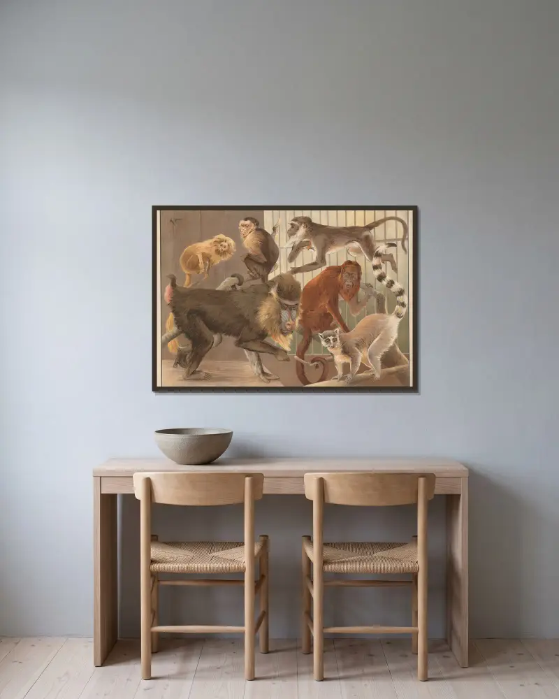 Aber av Karl Wagner inramad på en vägg