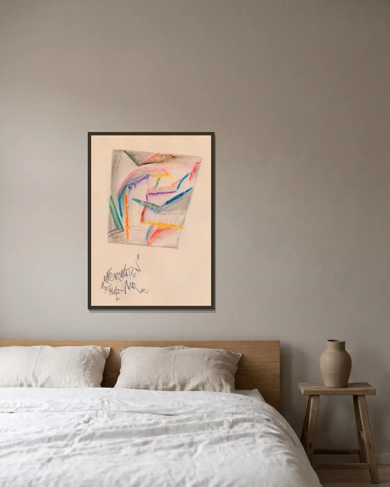 Deformation, 1921 – Nr. 1 von Karl Wiener gerahmt an einer Wand