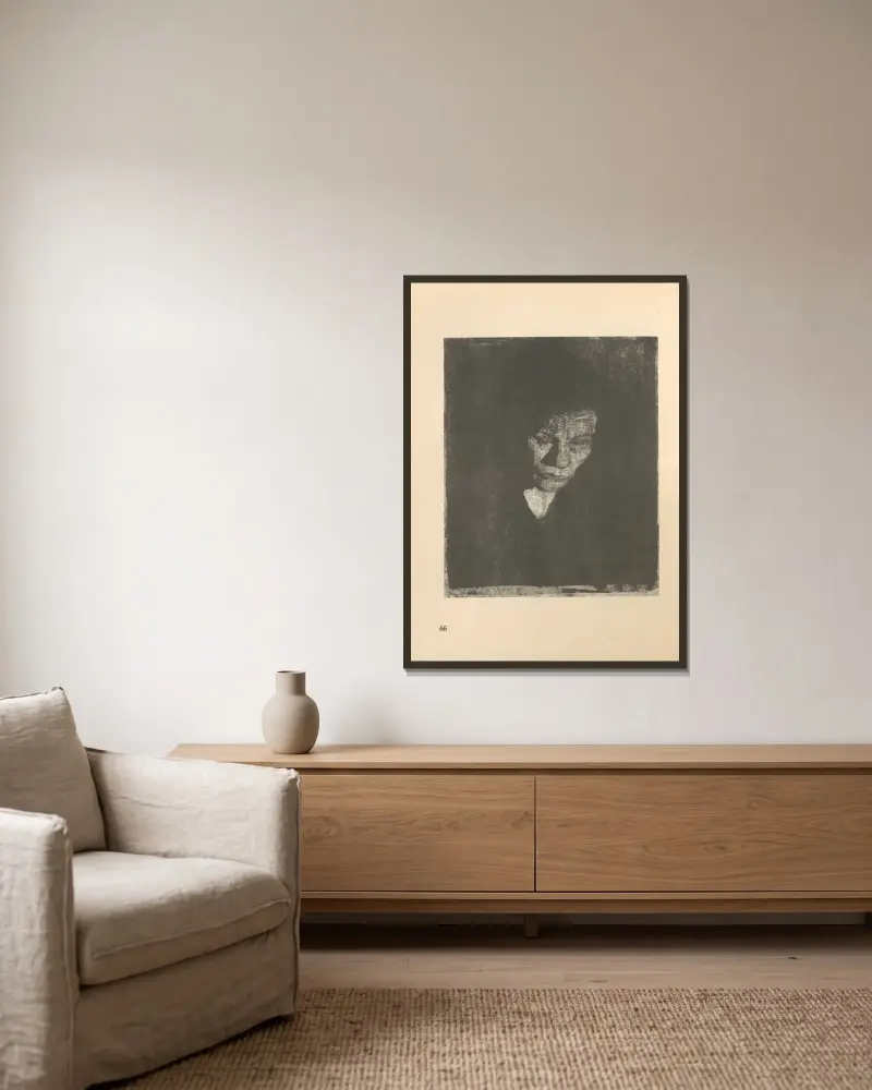 Kobiety, 1925 – Nr. 11, Käthe Kollwitz w ramie na ścianie