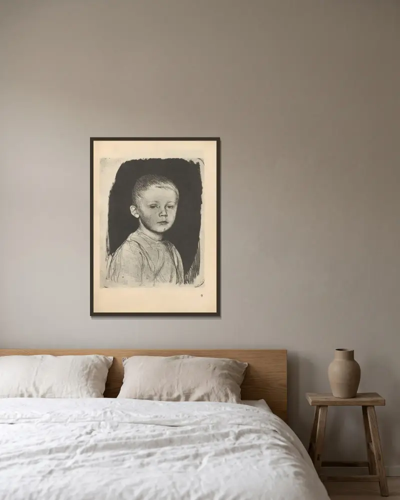 Hans Kollwitz, Käthe Kollwitz v rámu na stěně