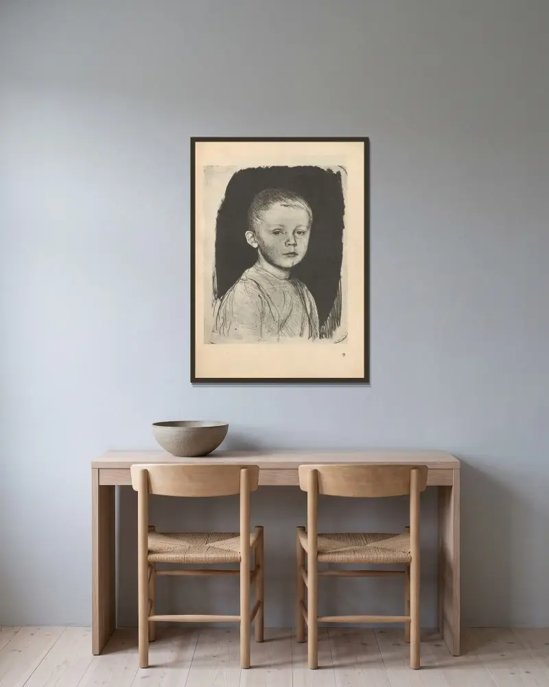 Hans Kollwitz, Käthe Kollwitz v rámu na stěně