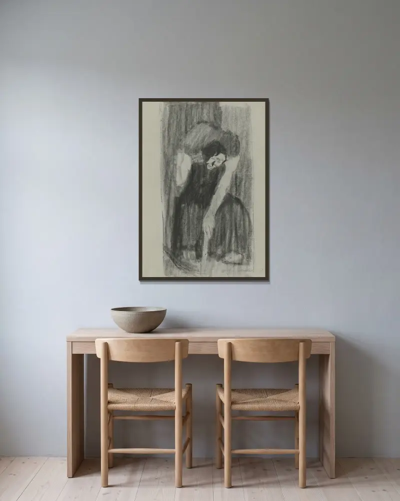 Inspiracja, 1905, Käthe Kollwitz w ramie na ścianie