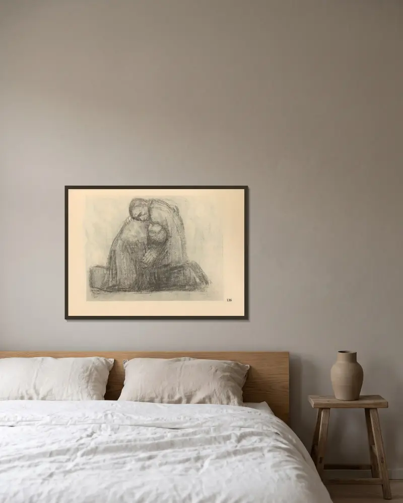 Wojna, 1925 – nr 11, Käthe Kollwitz w ramie na ścianie