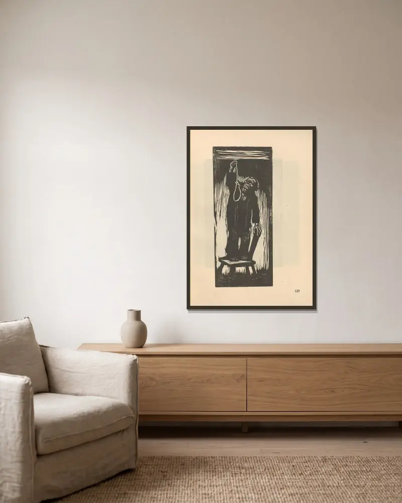 Studium, 1925 – nr 1 – nr 2, Käthe Kollwitz w ramie na ścianie