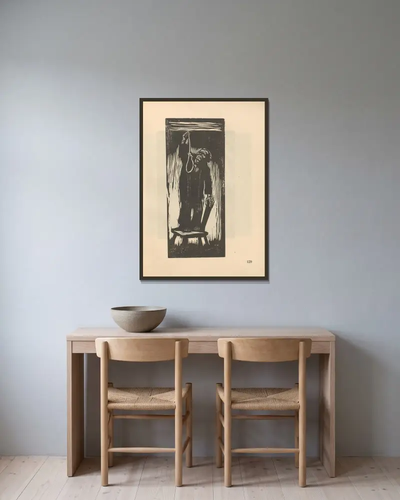 Studium, 1925 – nr 1 – nr 2, Käthe Kollwitz w ramie na ścianie