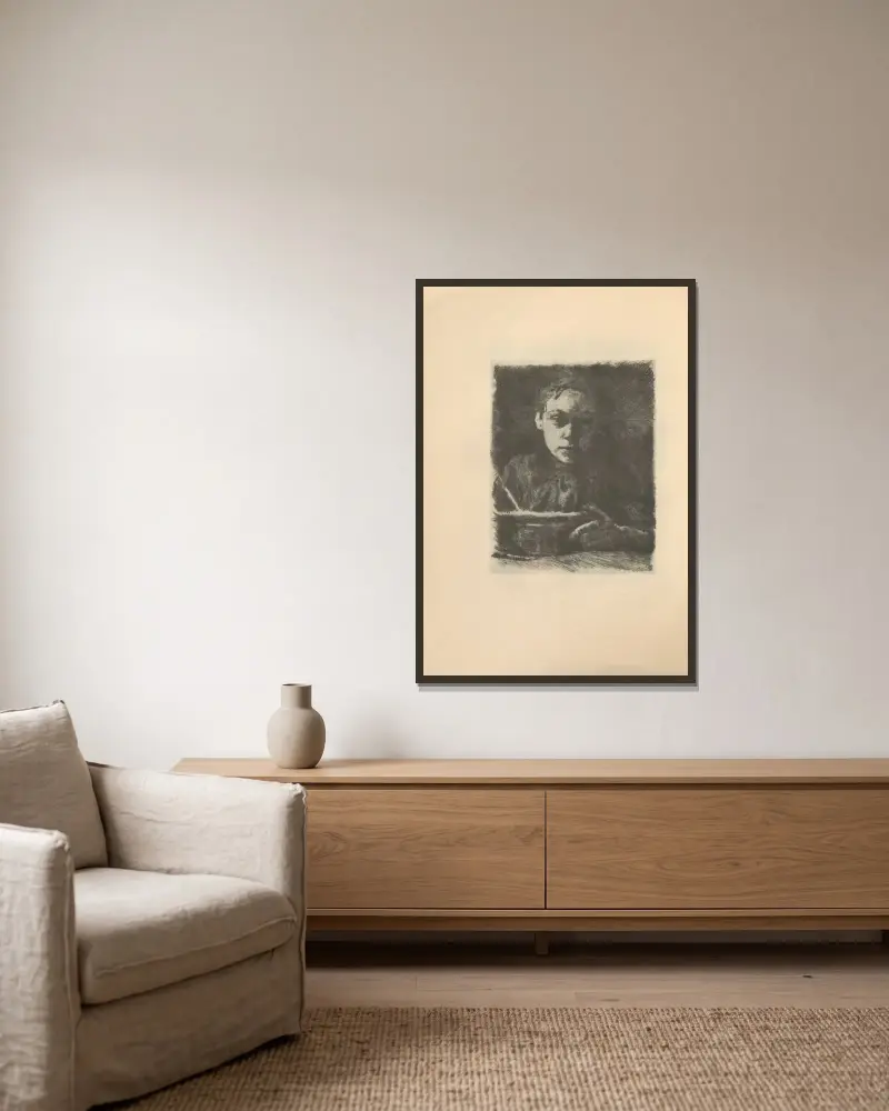 Studium, 1925 – nr 2 – nr 2, Käthe Kollwitz w ramie na ścianie