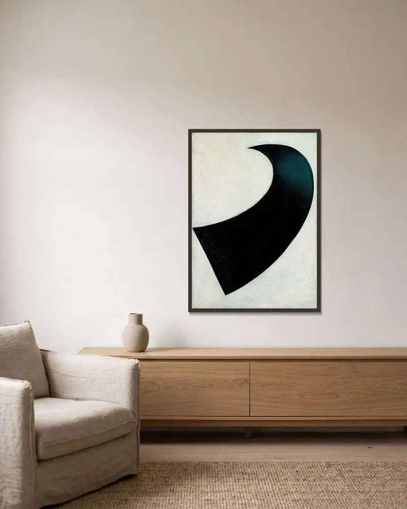 Suprematism von Kazimir Malevich gerahmt an einer Wand