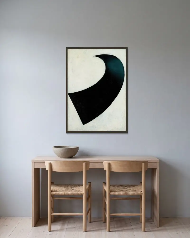 Suprematism von Kazimir Malevich gerahmt an einer Wand