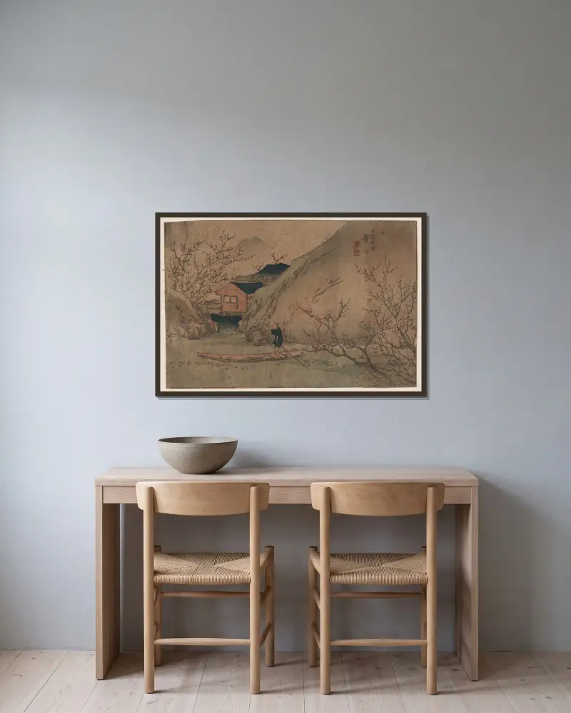 Uryō tōgen av Keisai Eisen inramad på en vägg