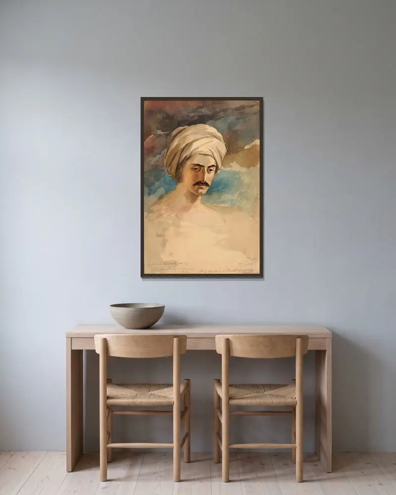 Turkish Cayeek av Miner Kilbourne Kellogg inramad på en vägg