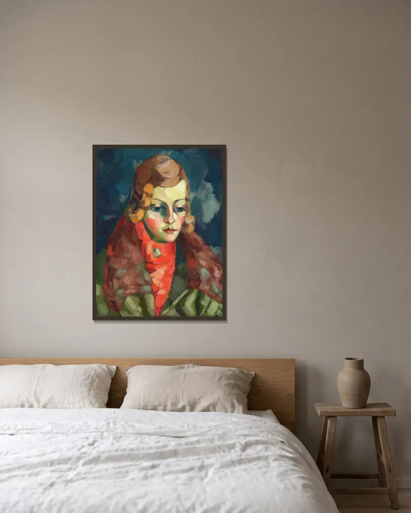 Dámský portrét, Konrad Mägi v rámu na stěně