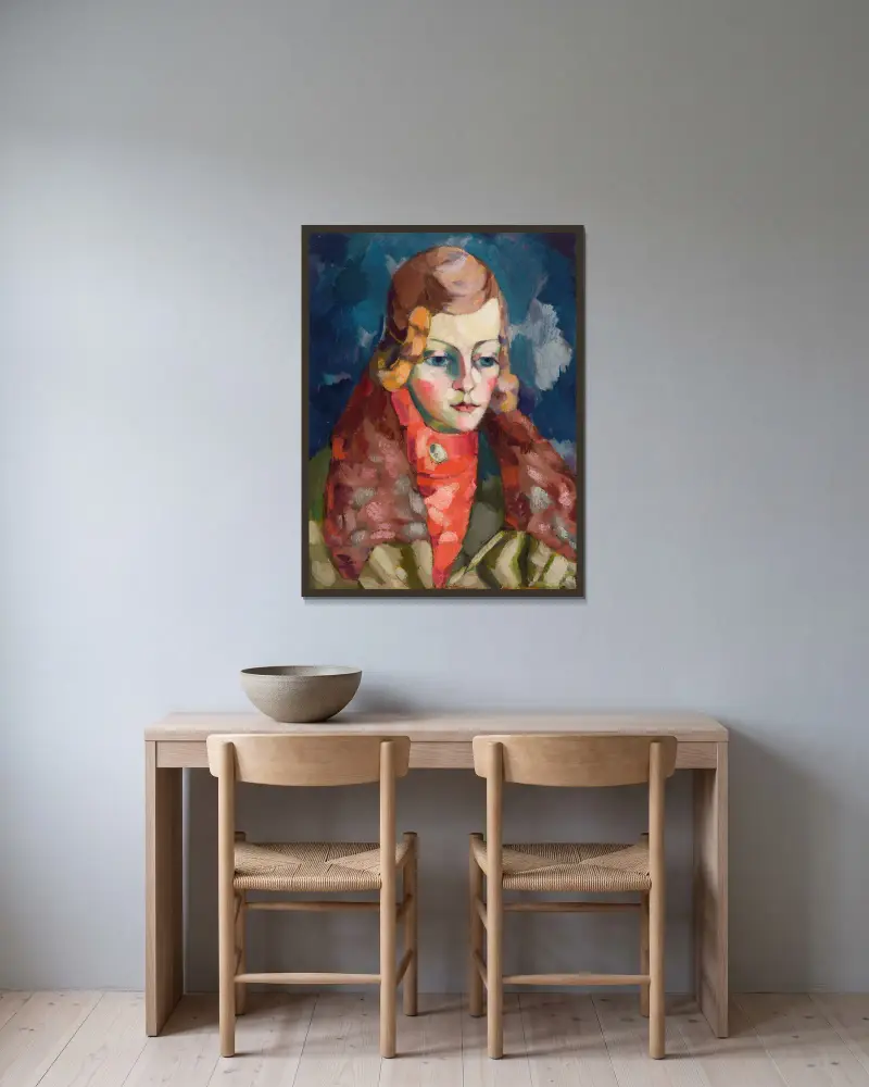 Frauenporträt, 1923 – Nr. 2 von Konrad Mägi gerahmt an einer Wand