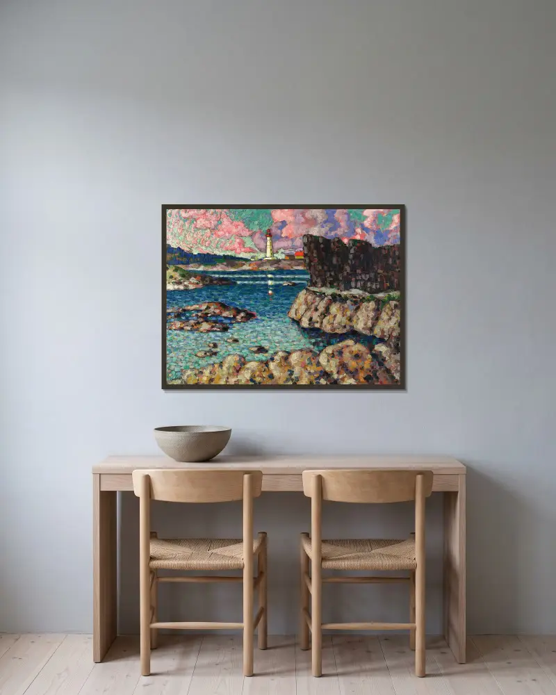 Landschaft von Vilsandi von Konrad Mägi gerahmt an einer Wand