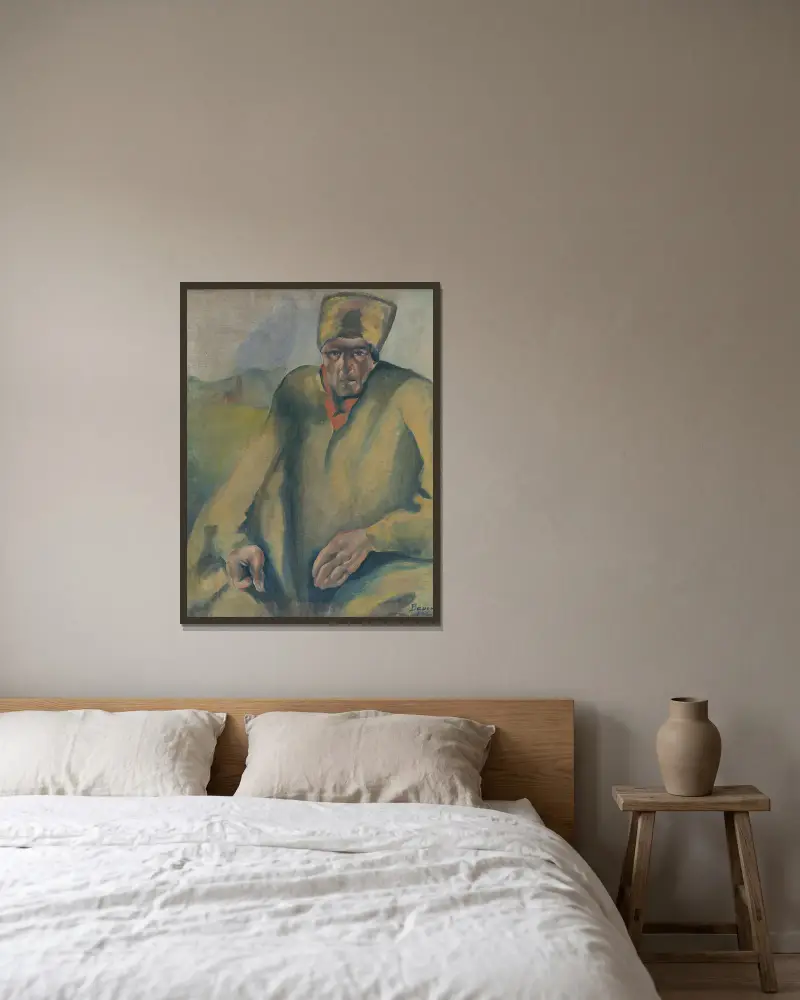 Agitator von Konštantín Bauer gerahmt an einer Wand