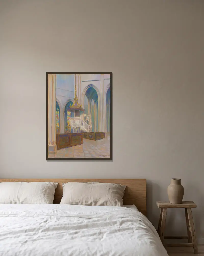 Kathedrale von Konštantín Bauer gerahmt an einer Wand