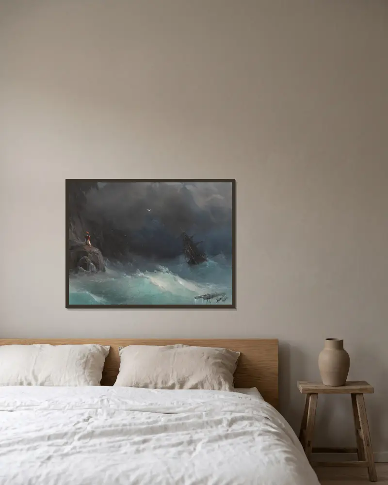 Wolken von Ivan Konstantinovich Aivazovsky gerahmt an einer Wand