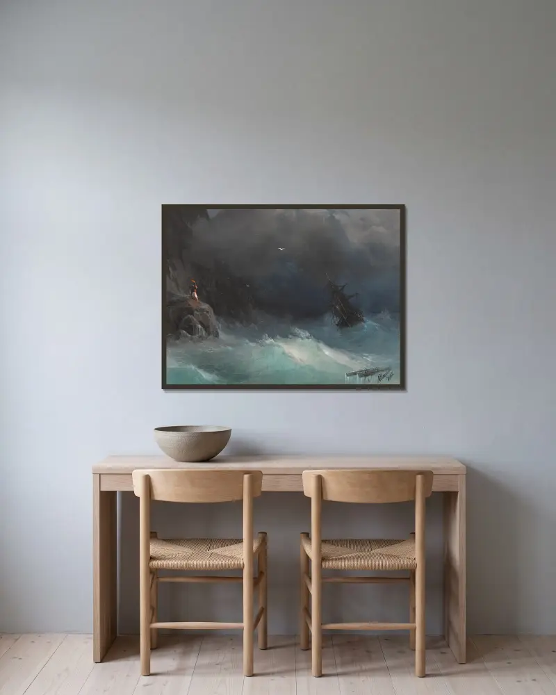 Wolken von Ivan Konstantinovich Aivazovsky gerahmt an einer Wand