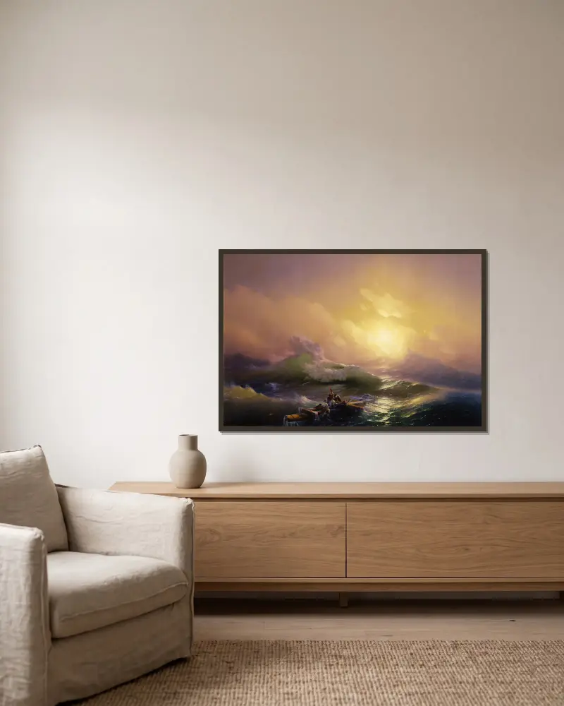 Devátá vlna, Ivan Konstantinovich Aivazovsky v rámu na stěně