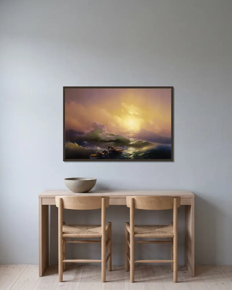 Devátá vlna, Ivan Konstantinovich Aivazovsky v rámu na stěně
