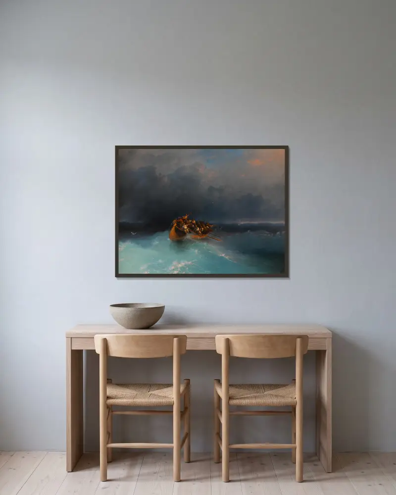 Ti, kdo přežili, Ivan Konstantinovich Aivazovsky v rámu na stěně