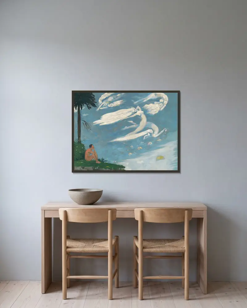 Composition av Arnold Peter Weisz-Kubínčan inramad på en vägg