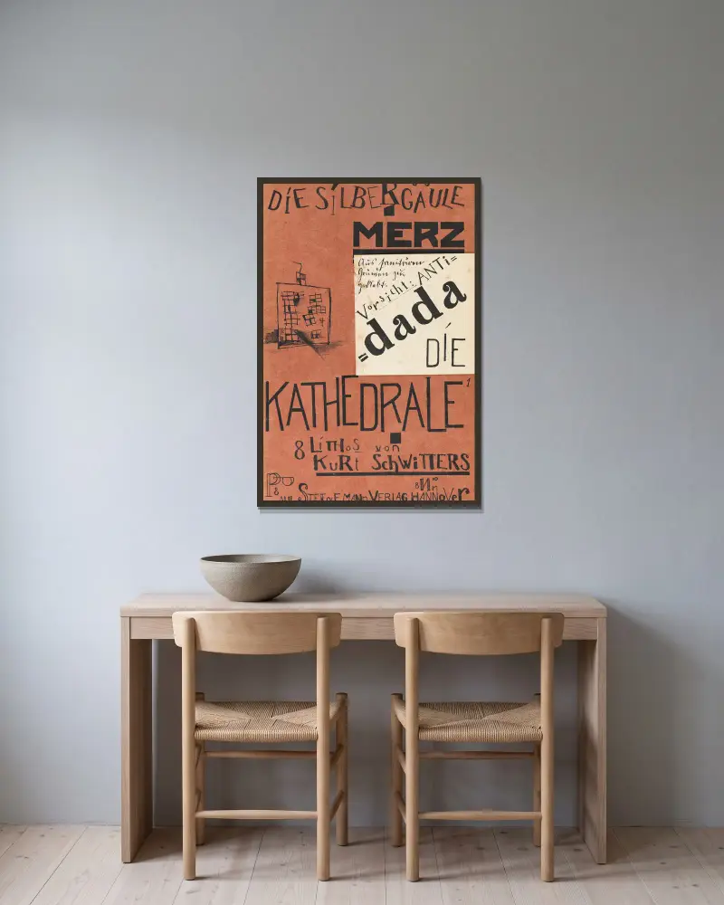 Srebrna kula, Kurt Schwitters w ramie na ścianie