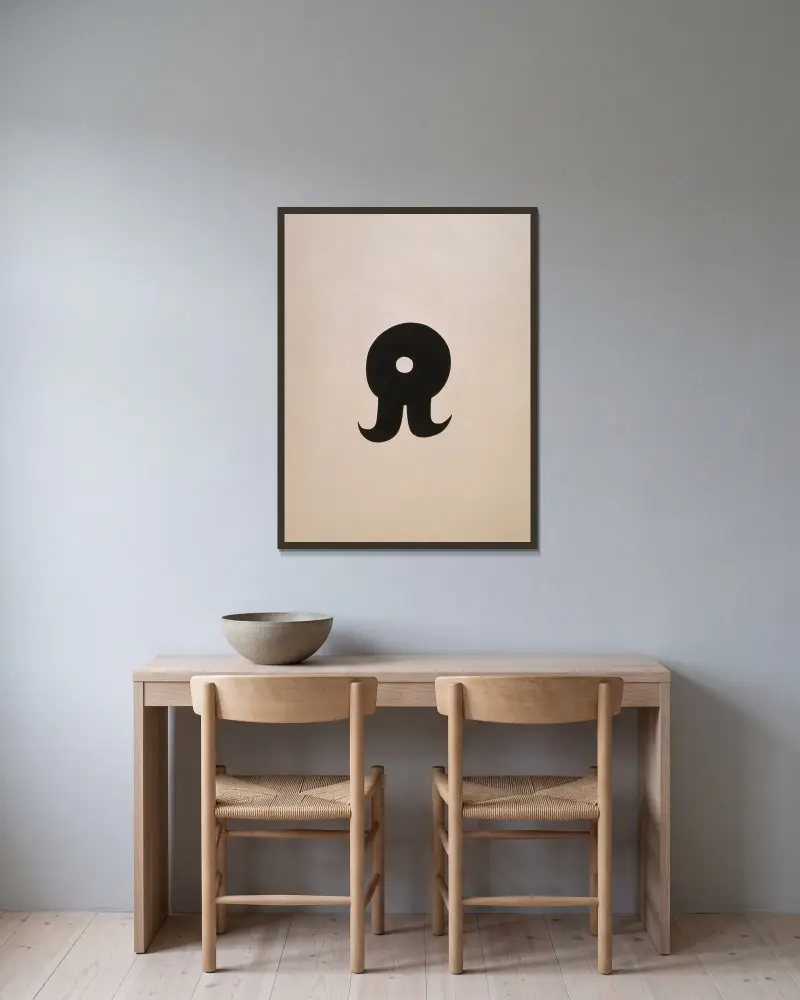 Schnurruhr, Kurt Schwitters v rámu na stěně