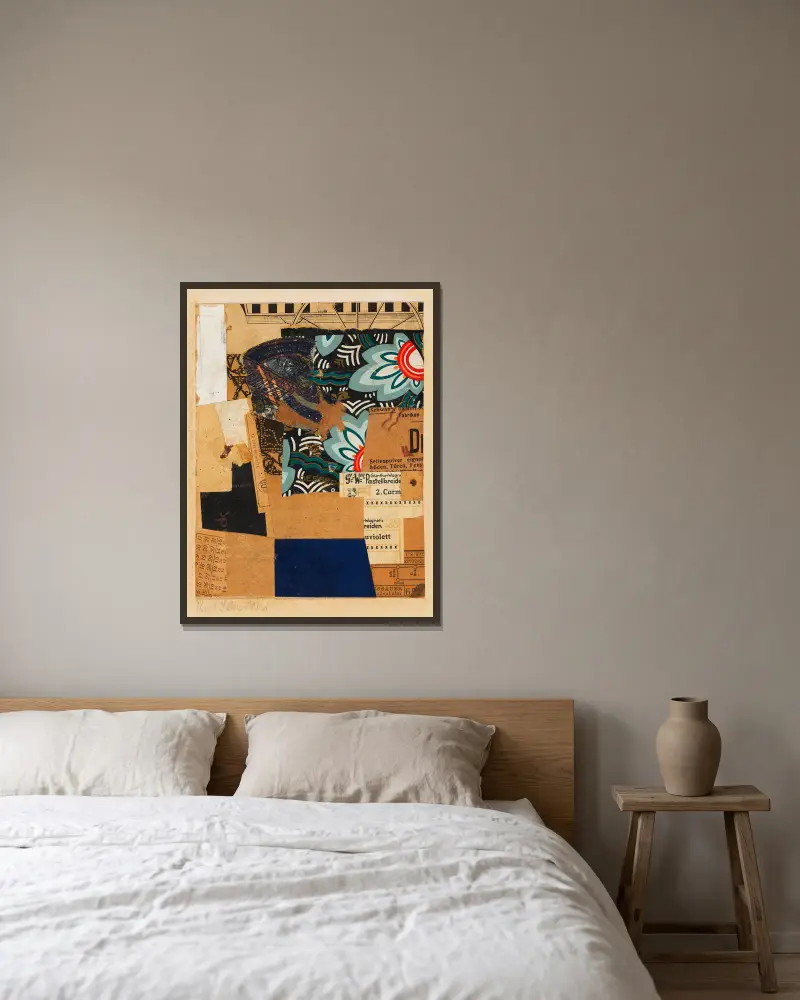 Uviolett, Kurt Schwitters w ramie na ścianie