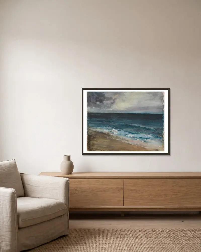 Marine von John La Farge gerahmt an einer Wand